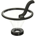 Vortex Bank III coin funnel with a black spiral ramp and clear cone