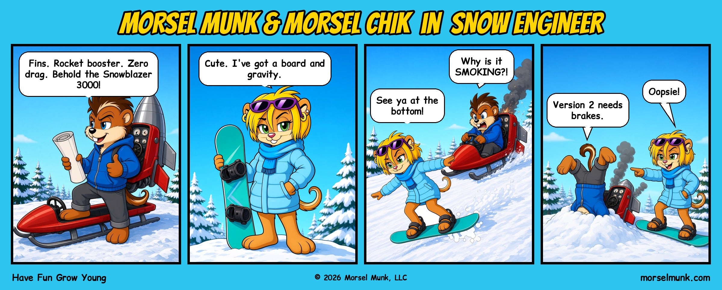 Comic strip episode 1: Snow Engineer