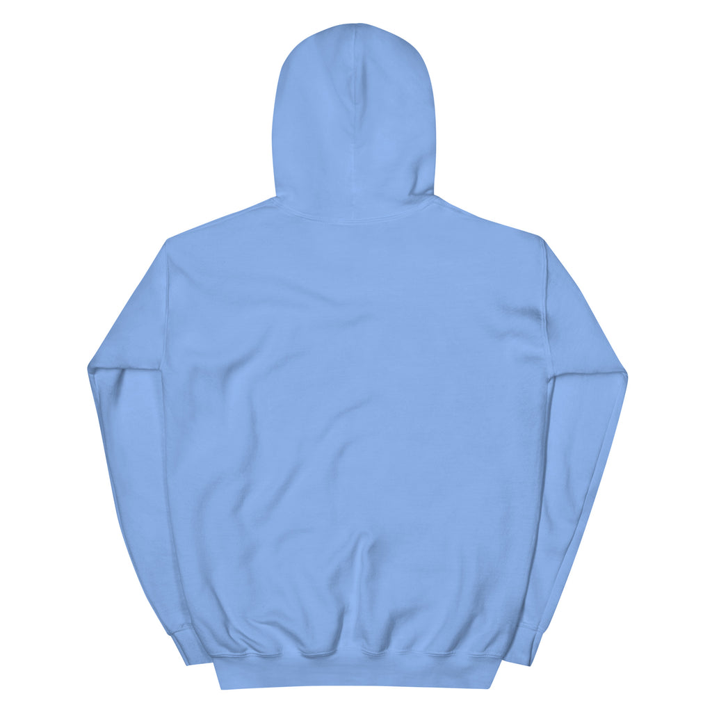 Back of the Carolina Blue Professional Cookie Tester Hoodie, plain with no print