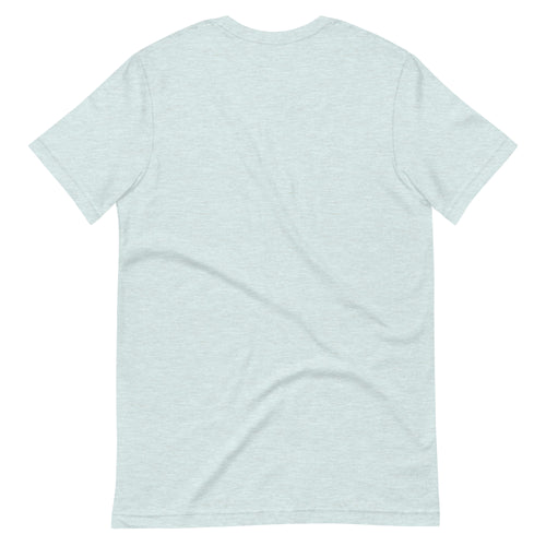 Back of the ice blue 2027 Countdown Badge Tee, plain with no print